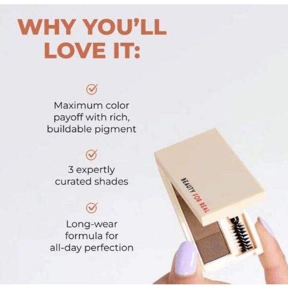 Beauty For Real Brow Max Ombre Brow Powder, Deep - Picture 5 of 7